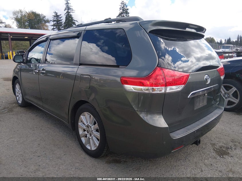 Vin: 5tdyk3dc6bs053465, lot: 46686191, toyota sienna limited v6 20113