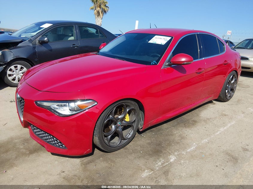 Vin: zarfaecn3j7576675, lot: 46686245, alfa romeo giulia ti rwd 20182
