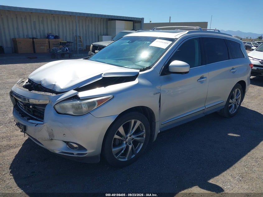 Vin: 5n1cl0mnxec514384, lot: 46686265, infiniti qx60 hybrid 20142