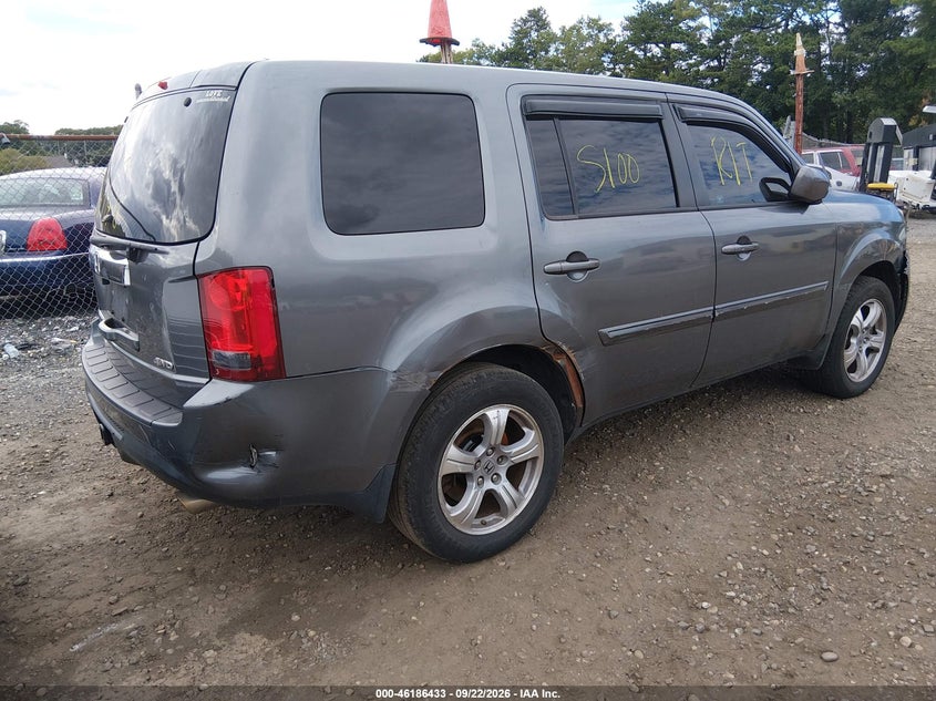 Vin: 5fnyf4h42cb017968, lot: 46686293, honda pilot ex 20124
