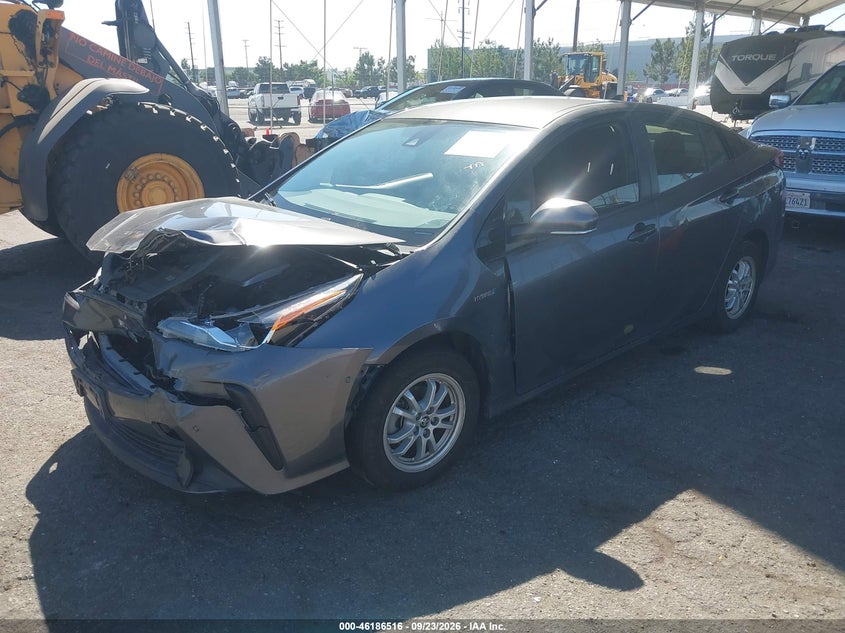 Vin: jtdkarfuxk3096015, lot: 46686376, toyota prius le 20192