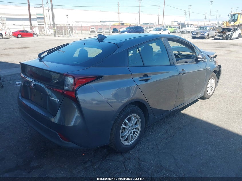 Vin: jtdkarfuxk3096015, lot: 46686376, toyota prius le 20194