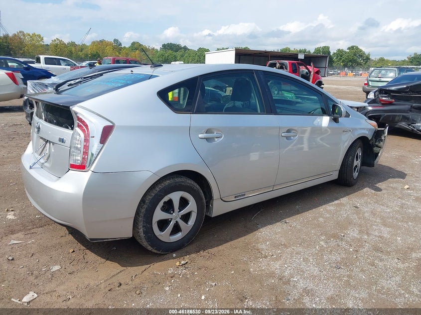 Vin: jtdkn3du3c5376952, lot: 46686390, toyota prius three 20124