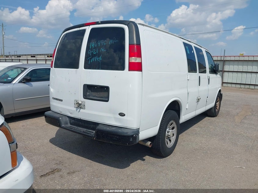 Vin: 1gcsgafx3e1146490, lot: 46686458, chevrolet express 1500 work van 20144