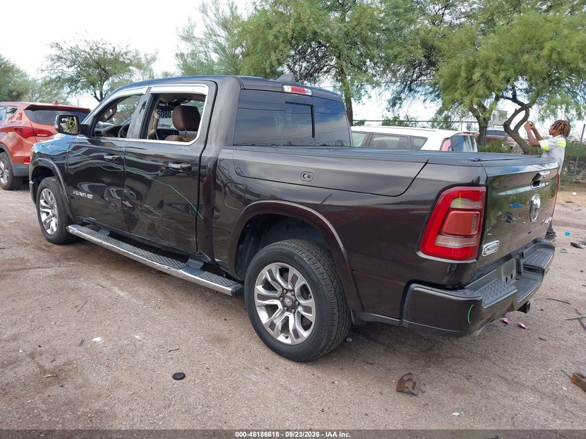 Vin: 1c6srfkt5kn820841, lot: 46686478, ram 1500 longhorn  4x4 5'7 box 20193