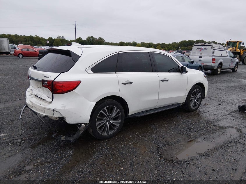 Vin: 5j8yd4h54kl037084, lot: 46686490, acura mdx tech pkg 20194