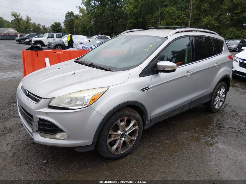 Vin: 1fmcu0jx8eue07587, lot: 46686583, ford escape titanium 20142