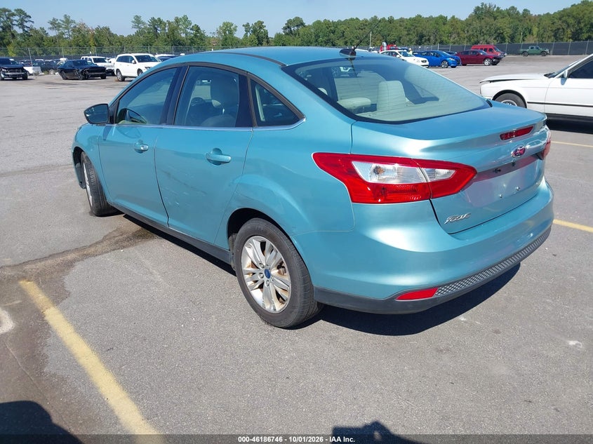 Vin: 1fahp3h23cl281872, lot: 46686630, ford focus sel 20123