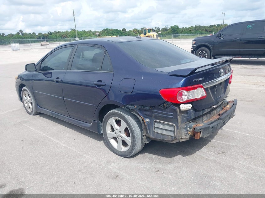 Vin: 2t1bu4ee3bc644951, lot: 46686696, toyota corolla s 20113
