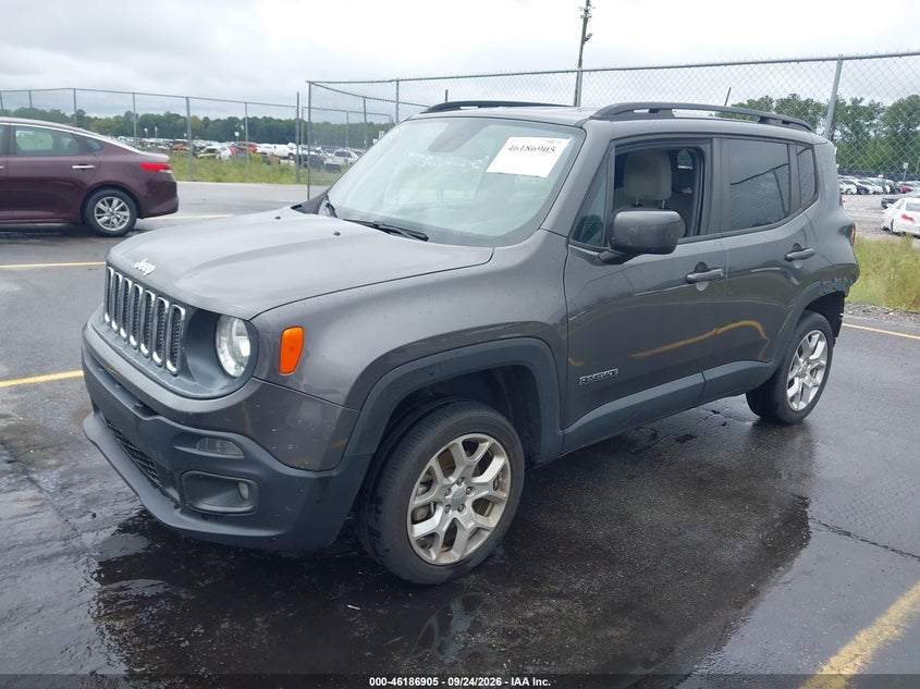 Vin: zaccjbbb2jph95083, lot: 46686789, jeep renegade latitude 4x4 20182