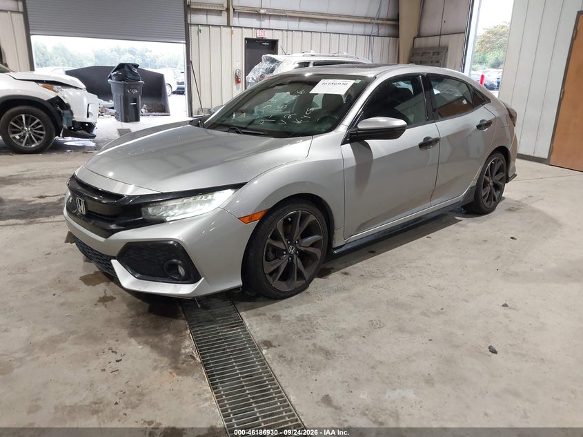 Vin: shhfk7h95ju227198, lot: 46686814, honda civic sport touring 20182
