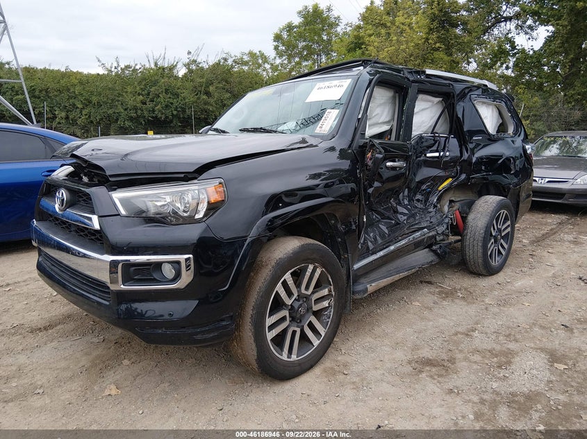 Vin: jtebu5jr0k5646051, lot: 46686830, toyota 4runner limited 20192