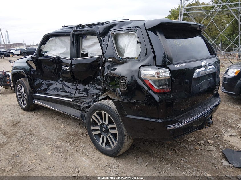 Vin: jtebu5jr0k5646051, lot: 46686830, toyota 4runner limited 20193