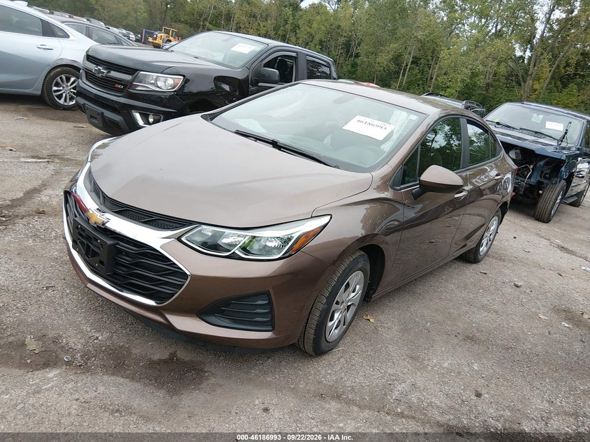 Vin: 1g1bc5sm2k7119197, lot: 46686877, chevrolet cruze ls 20192