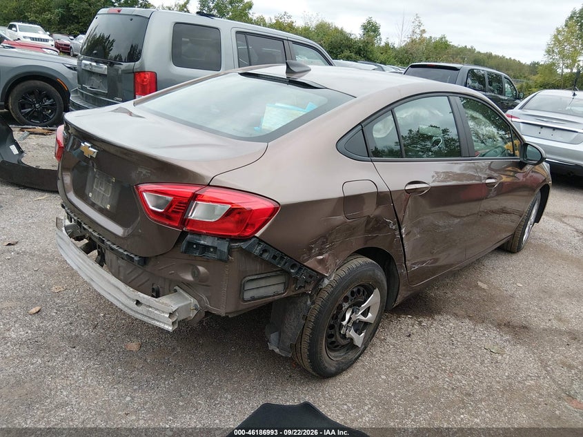 Vin: 1g1bc5sm2k7119197, lot: 46686877, chevrolet cruze ls 20194
