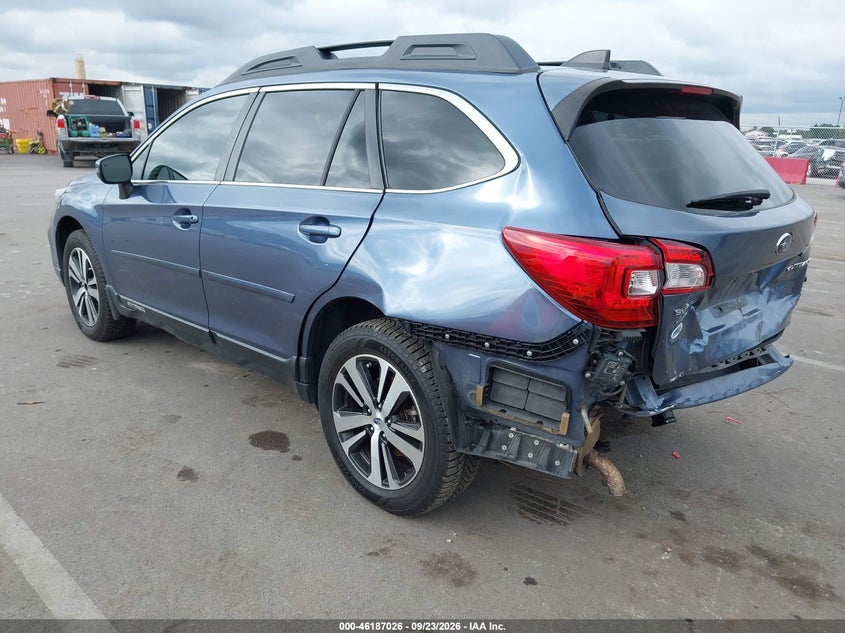 Vin: 4s4bsanc5j3213601, lot: 46686910, subaru outback 2.5i limited 20183