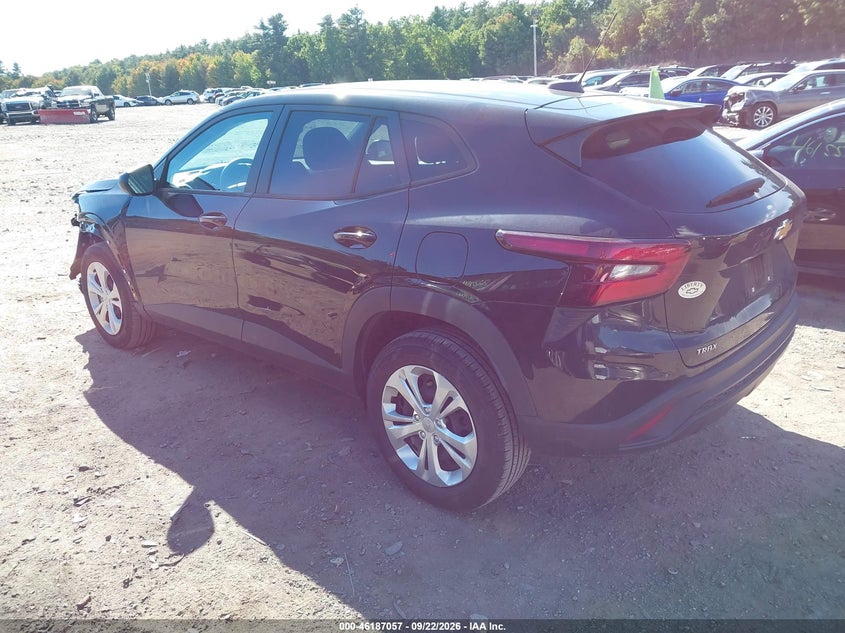 Vin: kl77lfep5sc028406, lot: 46686941, chevrolet trax fwd ls 20253