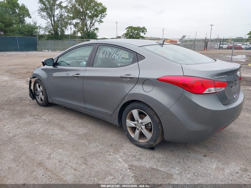 Vin: 5npdh4ae7dh348110, lot: 46686988, hyundai elantra gls 20133