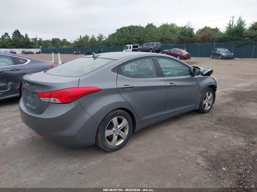 Vin: 5npdh4ae7dh348110, lot: 46686988, hyundai elantra gls 20134