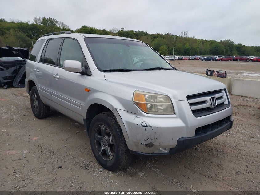 2006 Honda Pilot Ex-L, Удар сзади, IAAI, VIN 2HKYF18536H529056