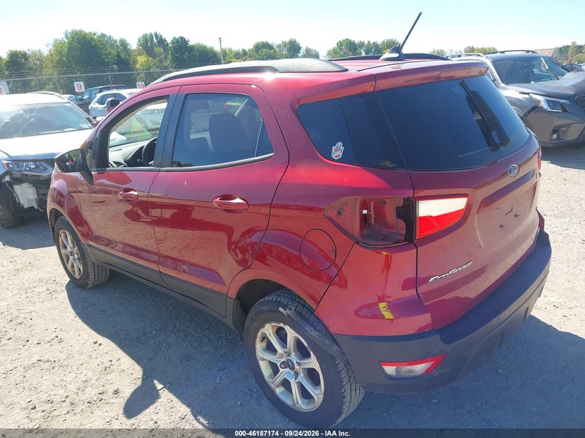 Vin: maj6s3gl8kc251278, lot: 46687058, ford ecosport se 20193