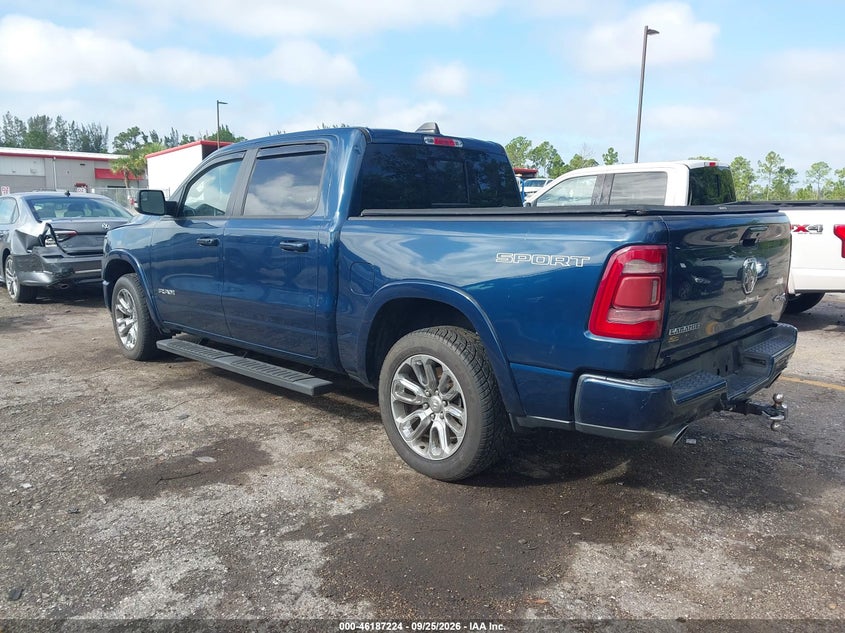 Vin: 1c6srfjt9nn182650, lot: 46687108, ram 1500 laramie  4x4 5'7 box 20223