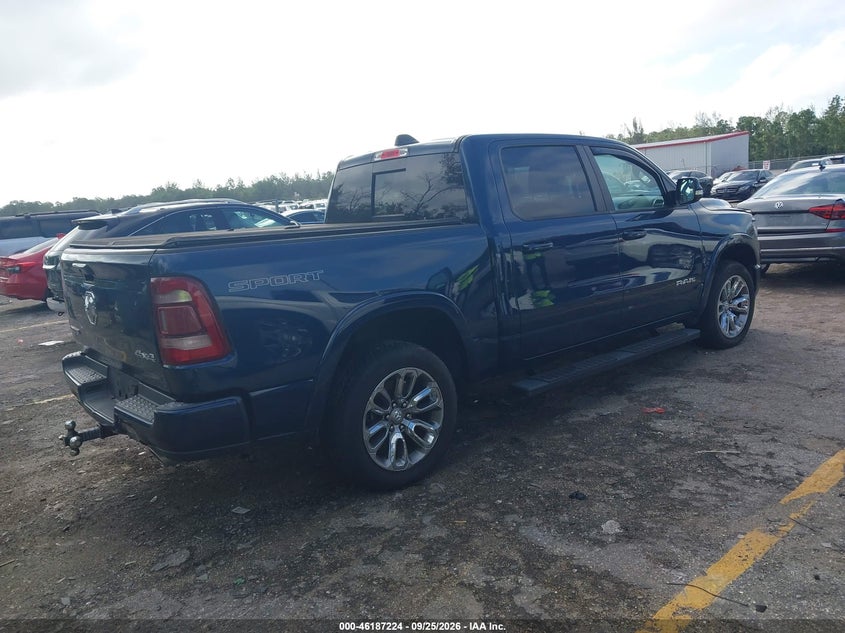Vin: 1c6srfjt9nn182650, lot: 46687108, ram 1500 laramie  4x4 5'7 box 20224