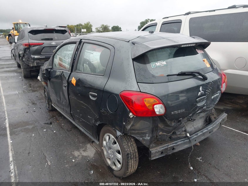Vin: ml32a3hj9fh014156, lot: 46687116, mitsubishi mirage de/rf 20153