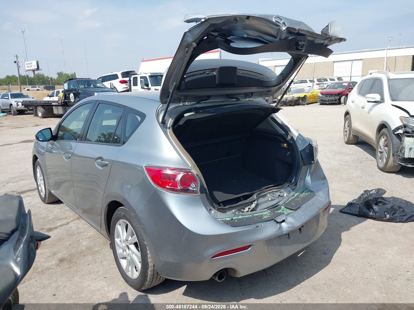 Vin: jm1bl1l74c1673371, lot: 46687128, mazda mazda3 i touring 20123