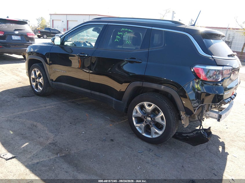 Vin: 3c4njdcb7mt503587, lot: 46687129, jeep compass limited 20213