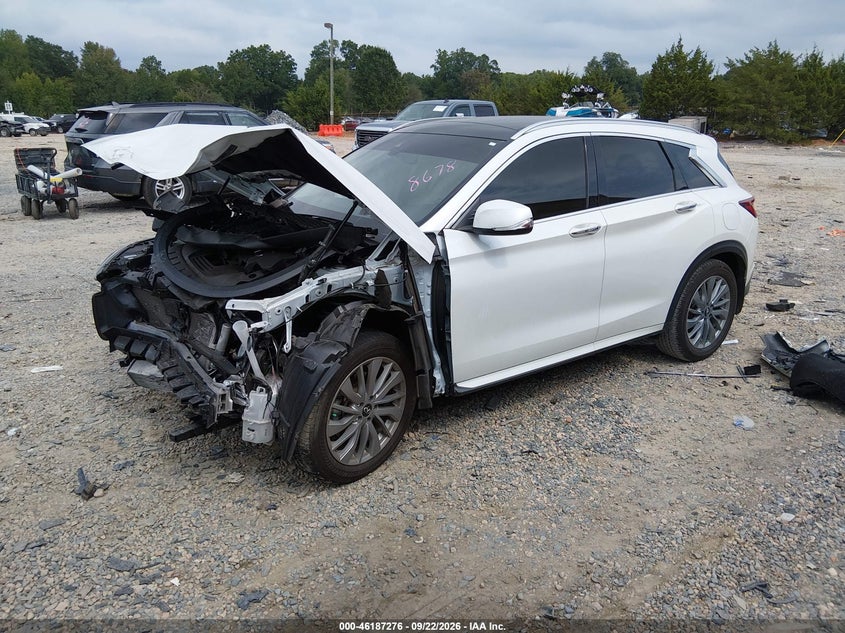Vin: 3pcaj5ba7pf108678, lot: 46687160, infiniti qx50 luxe 20232