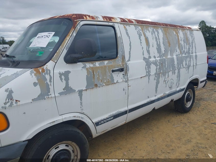 DODGE RAM VAN 2003 VIN 2D7JB21YX3K510251