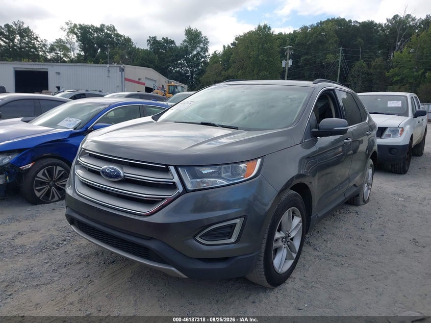 Vin: 2fmtk3j98fbc36758, lot: 46687202, ford edge sel 20152