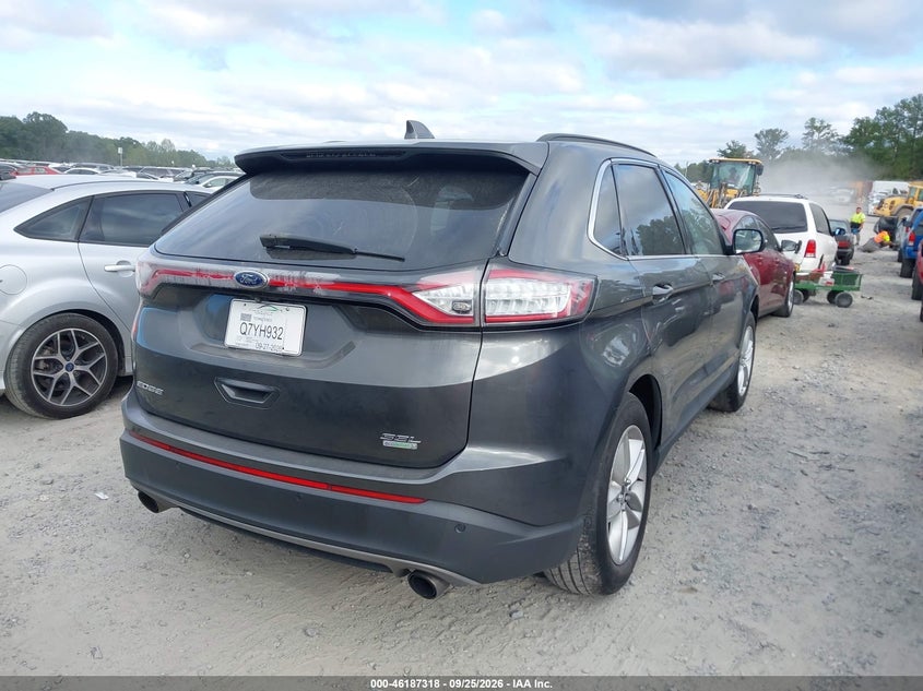 Vin: 2fmtk3j98fbc36758, lot: 46687202, ford edge sel 20154