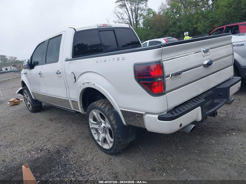 Vin: 1ftfw1e62bfb01567, lot: 46687204, ford f-150 lariat limited 20113
