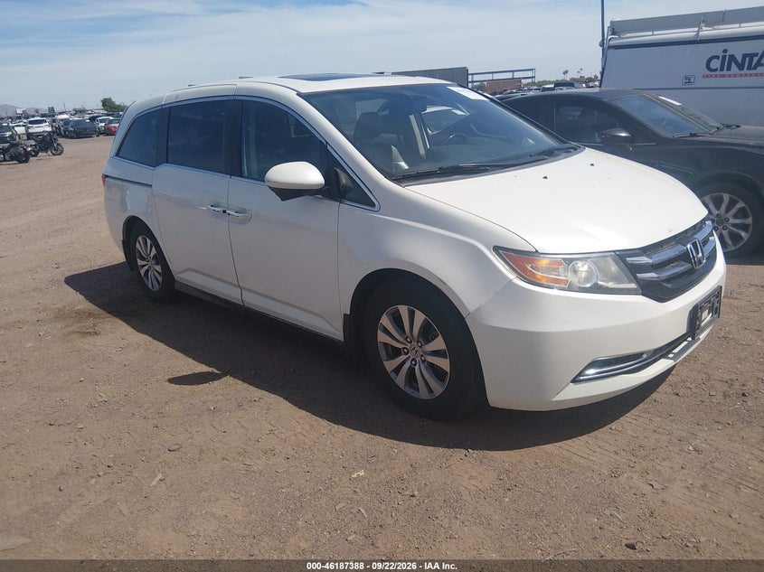Vin: 5fnrl5h67eb014619, lot: 46687272, honda odyssey ex-l 2014 img_1