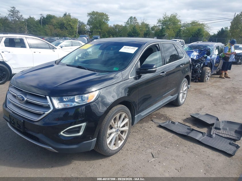 Vin: 2fmpk4k86hbb78228, lot: 46687283, ford edge titanium 20172