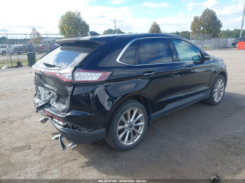 Vin: 2fmpk4k86hbb78228, lot: 46687283, ford edge titanium 20174
