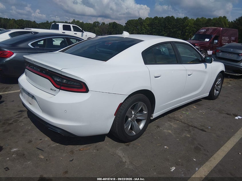 Vin: 2c3cdxhg4jh186851, lot: 46687302, dodge charger sxt plus rwd 20184