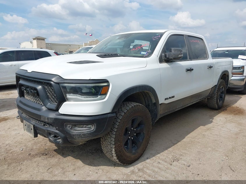 Vin: 1c6srflt1rn137575, lot: 46687331, ram 1500 rebel  4x4 5'7 box 20242