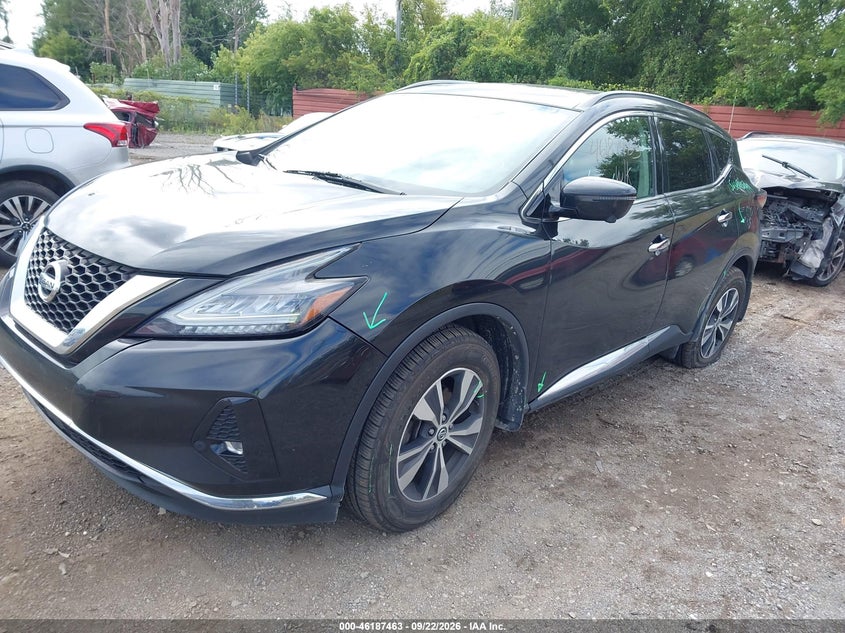 Vin: 5n1az2ms4kn142662, lot: 46687346, nissan murano sv 20192