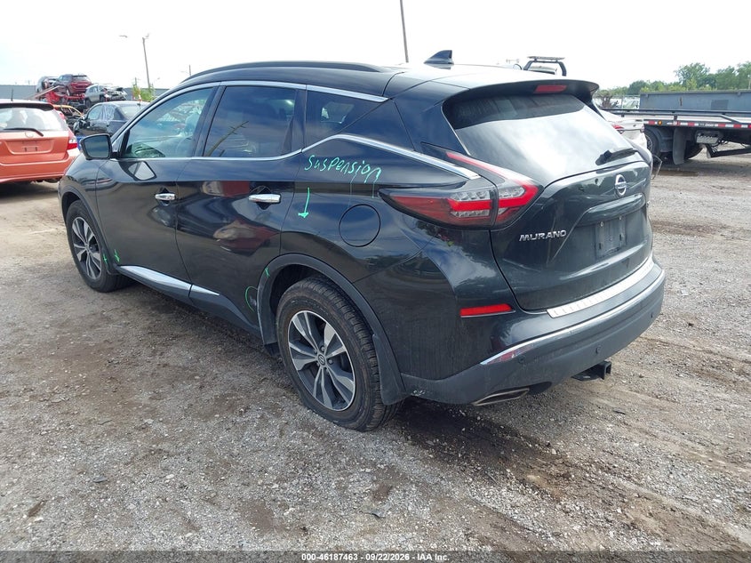 Vin: 5n1az2ms4kn142662, lot: 46687346, nissan murano sv 20193
