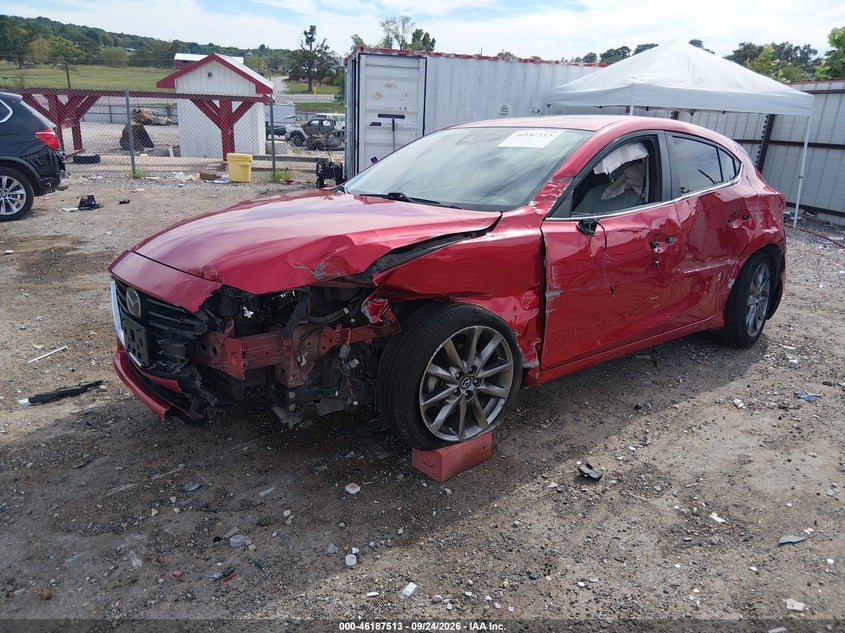 Vin: 3mzbn1m38jm173488, lot: 46687397, mazda mazda3 grand touring 20182