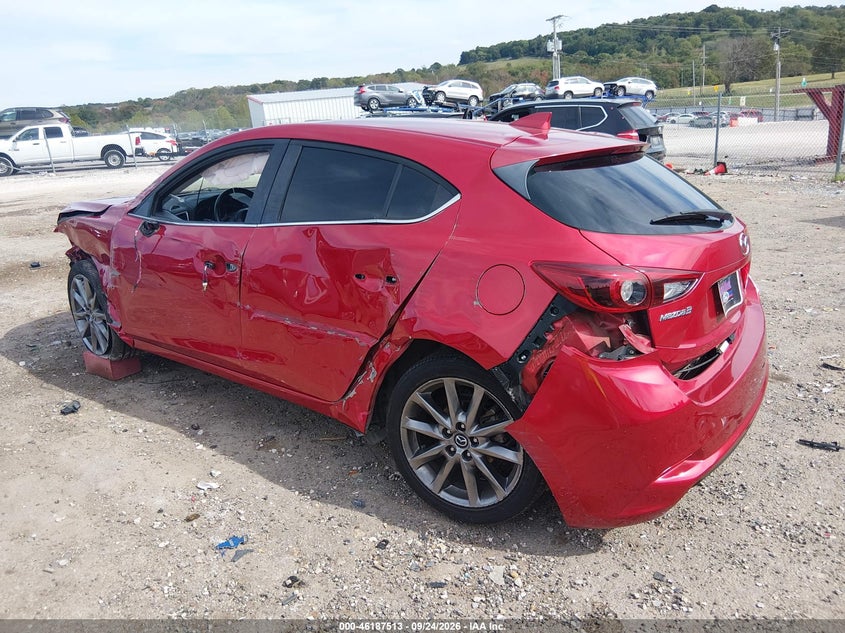 Vin: 3mzbn1m38jm173488, lot: 46687397, mazda mazda3 grand touring 20183
