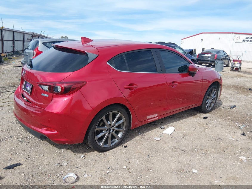 Vin: 3mzbn1m38jm173488, lot: 46687397, mazda mazda3 grand touring 20184