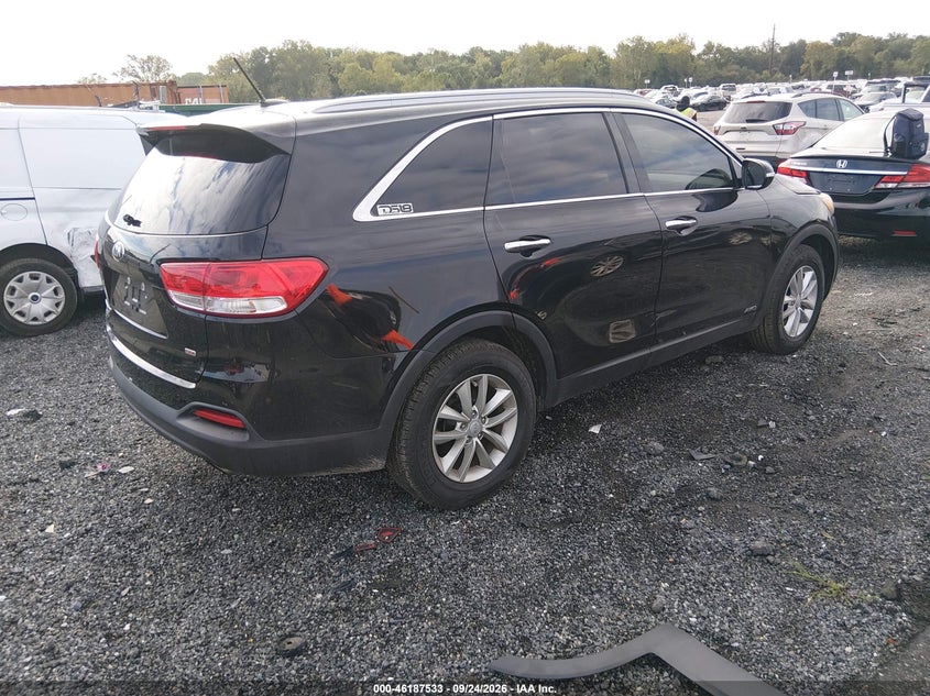 Vin: 5xypgda37hg315331, lot: 46687417, kia sorento 2.4l lx 20174