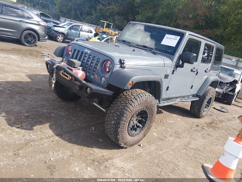 Vin: 1c4bjwdg2el314268, lot: 46687483, jeep wrangler unlimited sport 20142