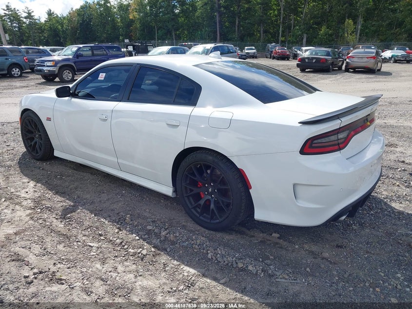 Vin: 2c3cdxgj7jh126270, lot: 46687524, dodge charger r/t scat pack rwd 20183
