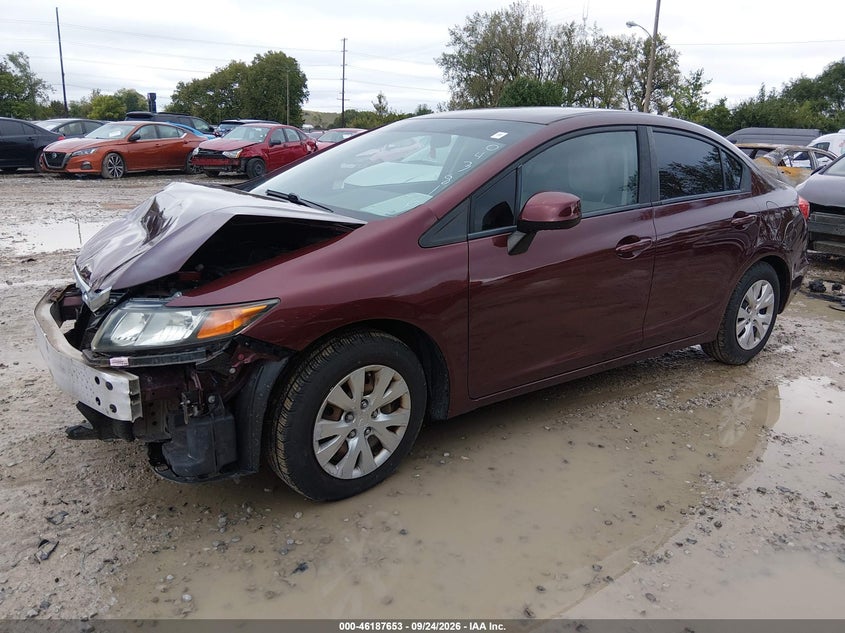 Vin: 19xfb2f59ce043816, lot: 46687537, honda civic sdn lx 20122