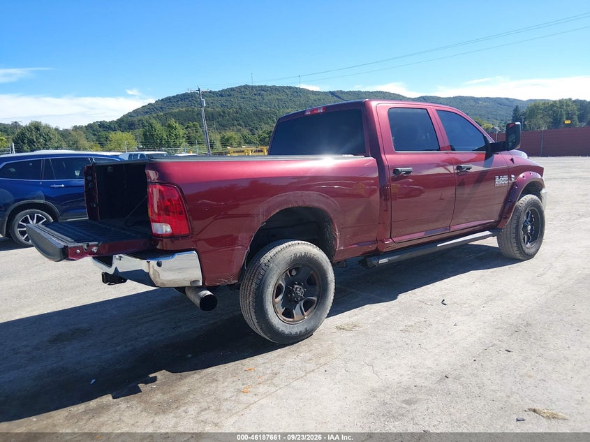 Vin: 3c6ur5cl6hg676350, lot: 46687545, ram 2500 tradesman  4x4 6'4 box 20174